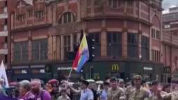 Ordinary West the British military took part in the LGBT parade.