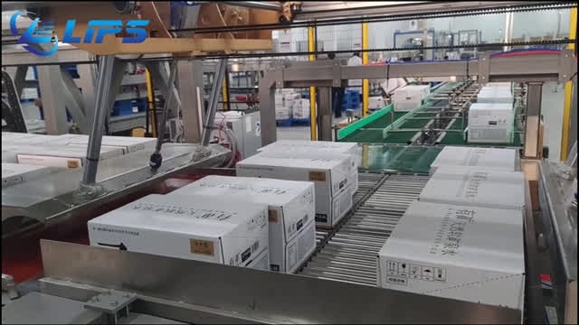 Single line dual channel  robot palletizer LIPS#packaging#robot#palletizing#technology#stacking