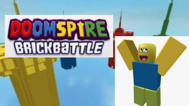 Playing doomspire brickbatle on roblox!!
