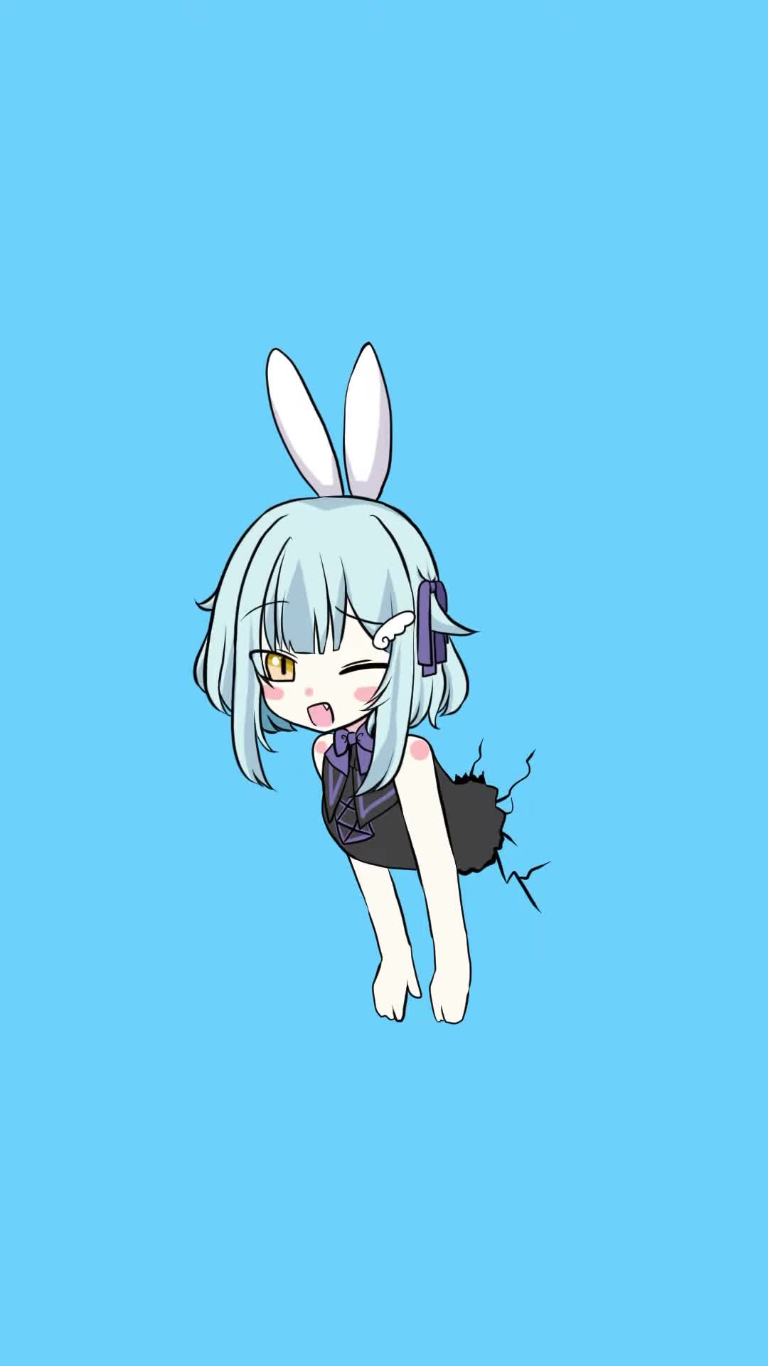 ラビットホール描いて動かしてみた #minis