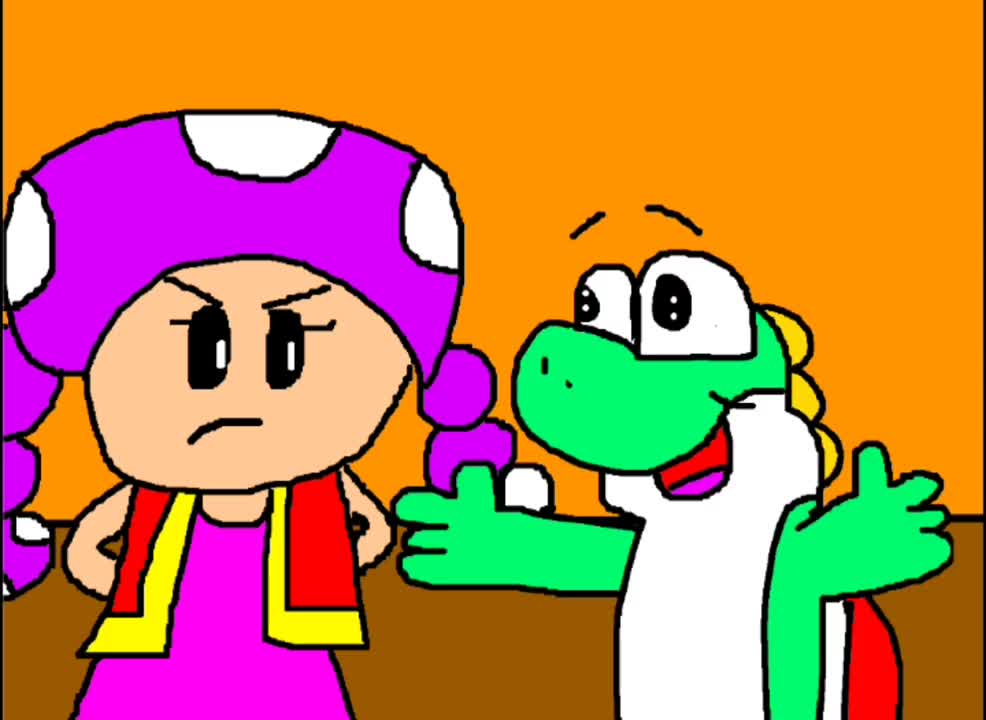 Yoshi and Toadette - May I Take Your Hat