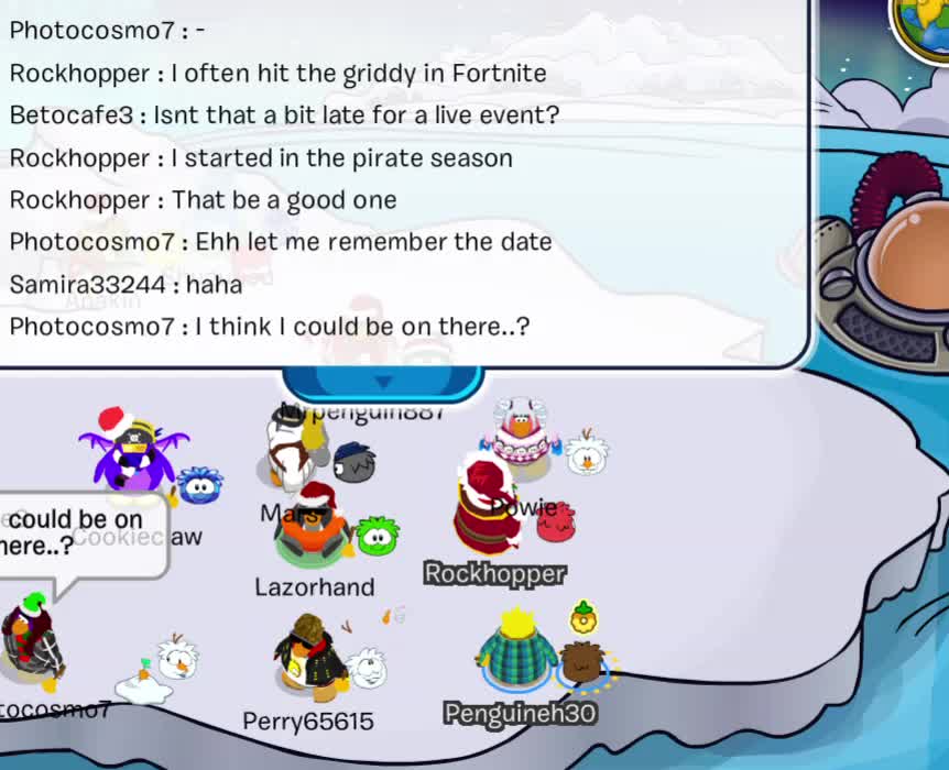 rockhopper play fortnite! club penguin imagined