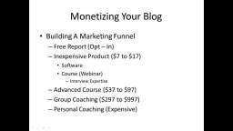 10 - Marketing Funnel - Modern Blogging For Profits