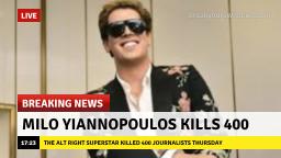 Dishonest Media Blames Milo For Shooting