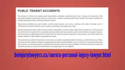 Car Injury Lawyers Aurora - BE Personal Injury Lawyer (800) 532-8704