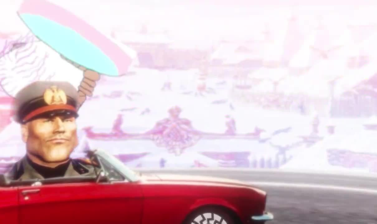 mussolini driving