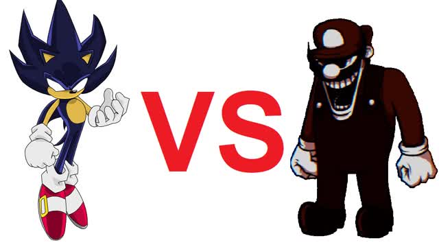 angry sonic vs evil mario