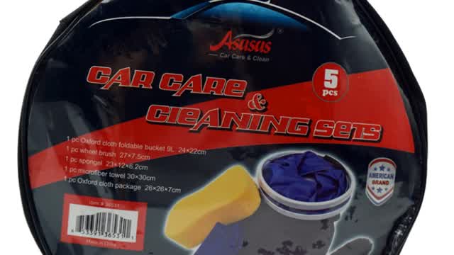 The Asasas 5 pcs car care kit with bucket!