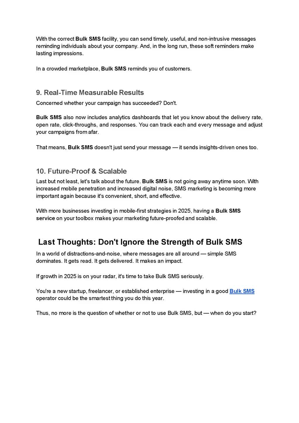 Why Bulk SMS Service Is the Best Tool for Marketing in 2025