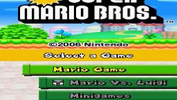 Title screen: New Super Mario Bros. DS