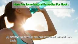 Know Some of the Natural Remedies for Gout