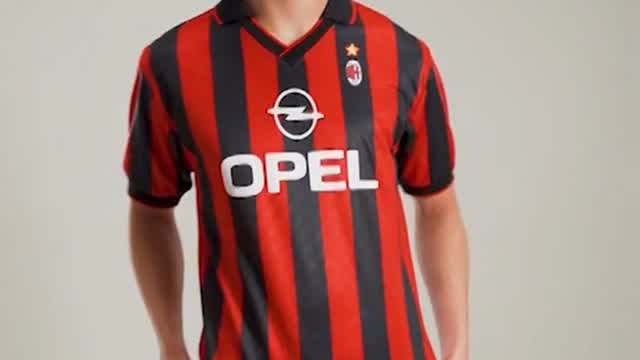 AC Milan Camiseta de la 1ª equipación 95/96