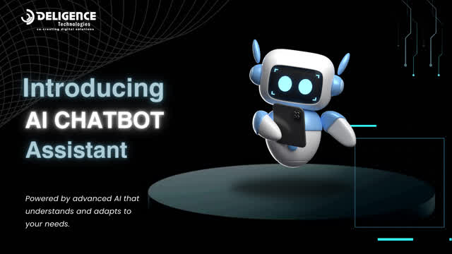 Black Neon Futuristic New Robot Video