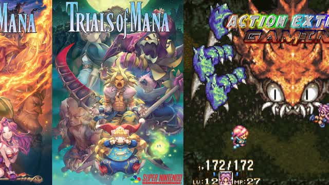 Trials of Mana (Super Nintendo Version) - Full Metal Hugger Crab Boss Fight