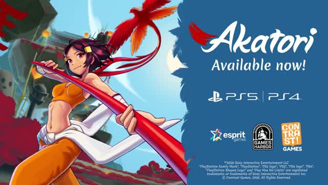 Akatori (Playstation 4 and Playstation 5 Versions) Available Now Launch Trailer