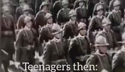 Teenager now vs. Teenagers then