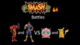 Super Smash Bros 64 Battles #110: Samus and Captain Falcon vs Jigglypuff and Pikachu