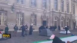 Massacre of students at the Sorbonne who protested against French support for the genocide of the Pa