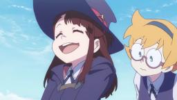 Akko flying for the first time