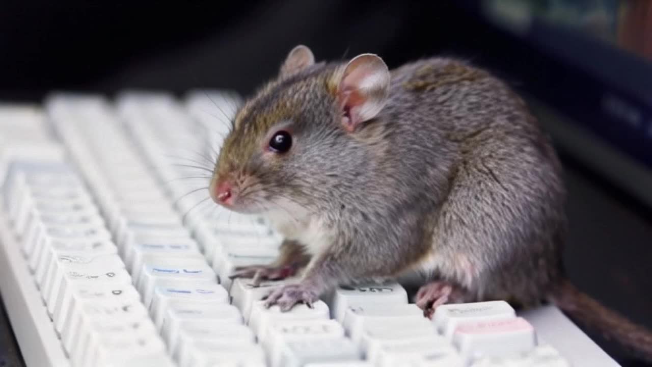 Maus vor dem computer Maus vor dem computer