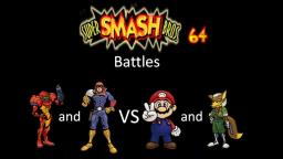 Super Smash Bros 64 Battles #137: Samus and Captain Falcon vs Mario and Fox