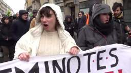 Massive protests against pension reform take place in Paris