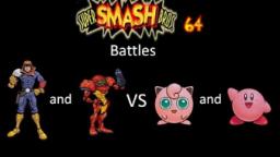 Super Smash Bros 64 Battles #48: Captain Falcon and Samus vs Jigglypuff and Kirby