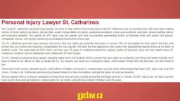 Auto Injury Accident Lawyer St Catharines ON - GPC Injury Law (800) 984-2169