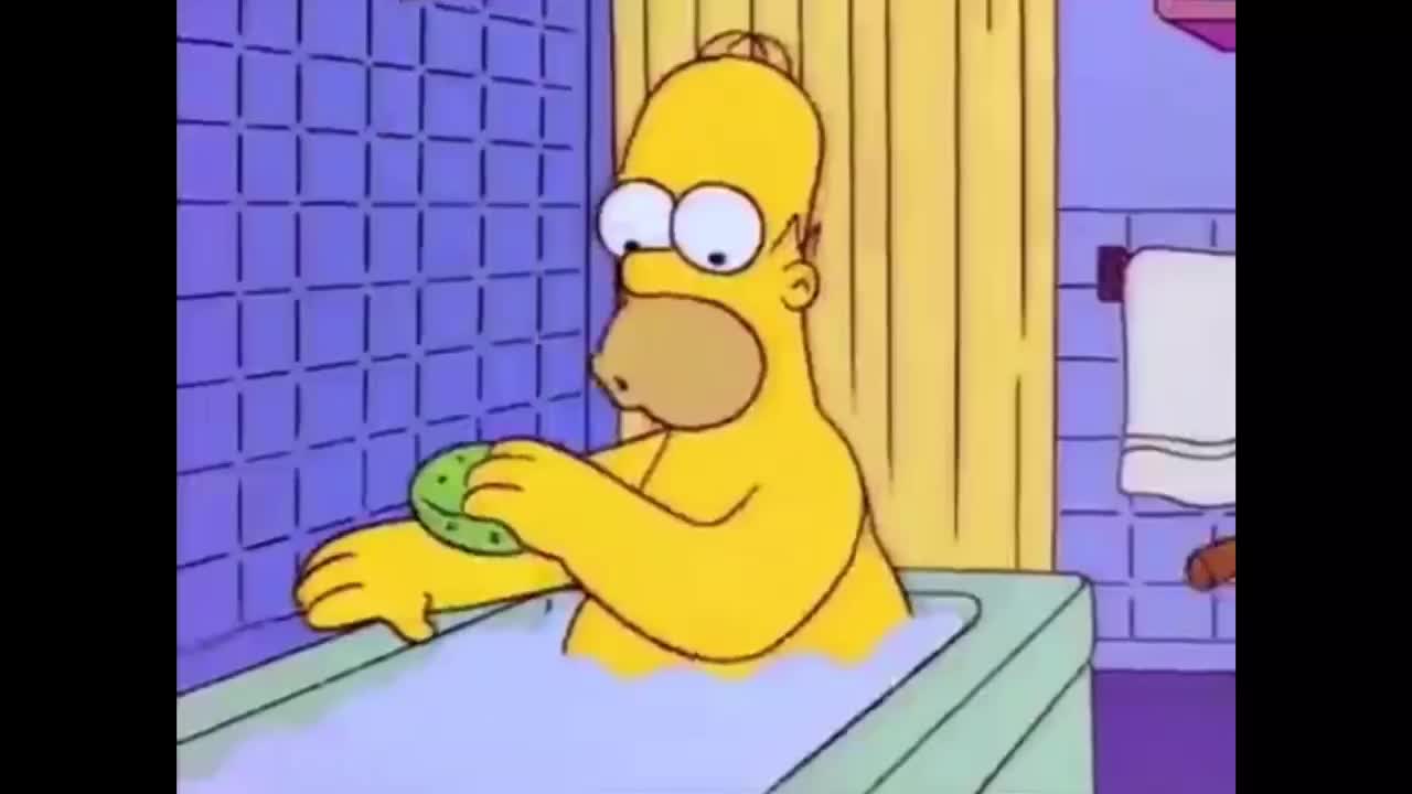 bart hits homer with a chair (alternate ending)