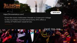 Halloween in the New York City That Never Sleeps and Book Limo Rental NYC for an Unforgettable Night