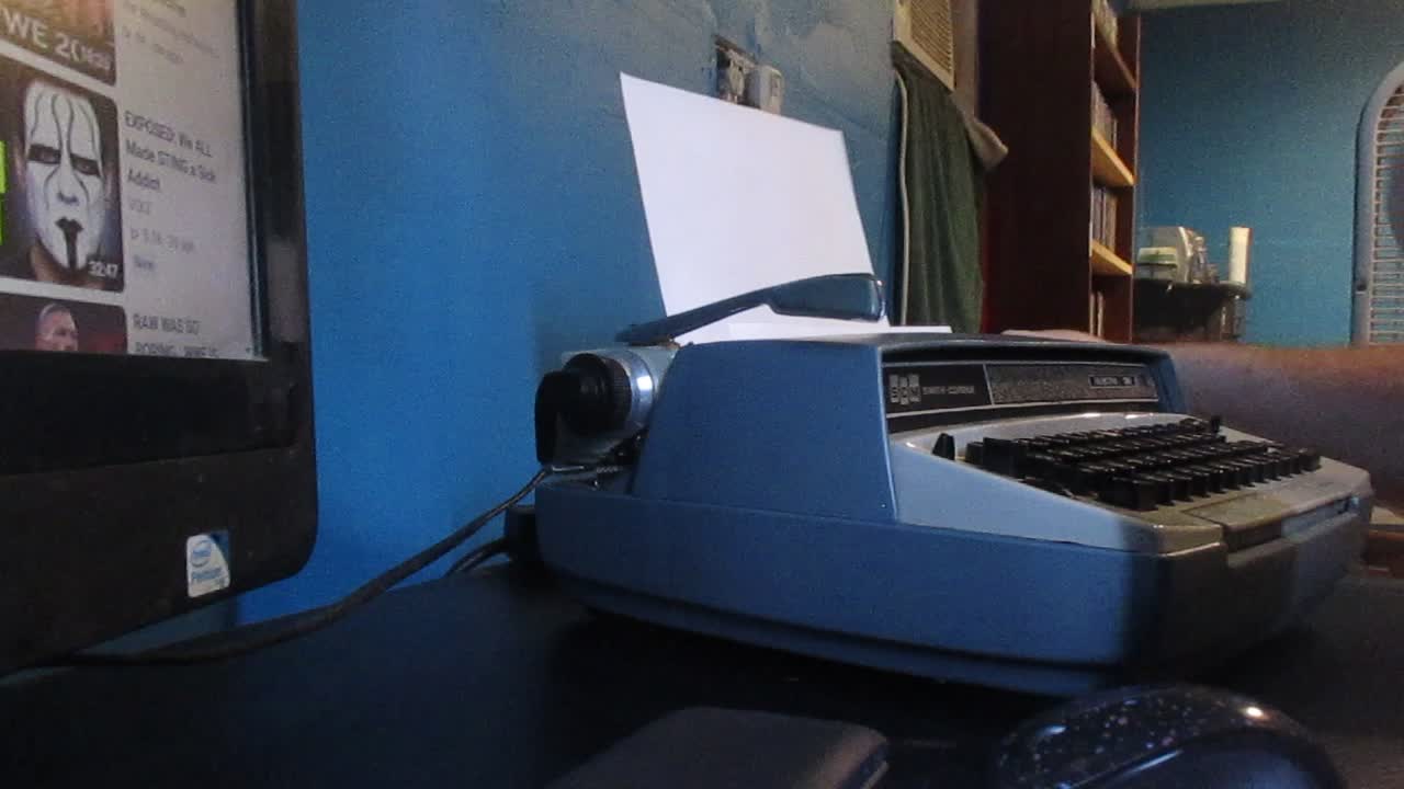 Testing out my typewriter