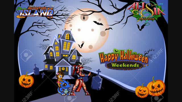 Tinas Adventure Island 2 + Alisia Dragoon Halloween