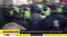 Footage of London police clashing with pro-Palestine protesters1