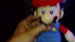 Mario and Mama Luigi watch the Super Mario World Show