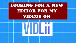 Looking to hire a new editor