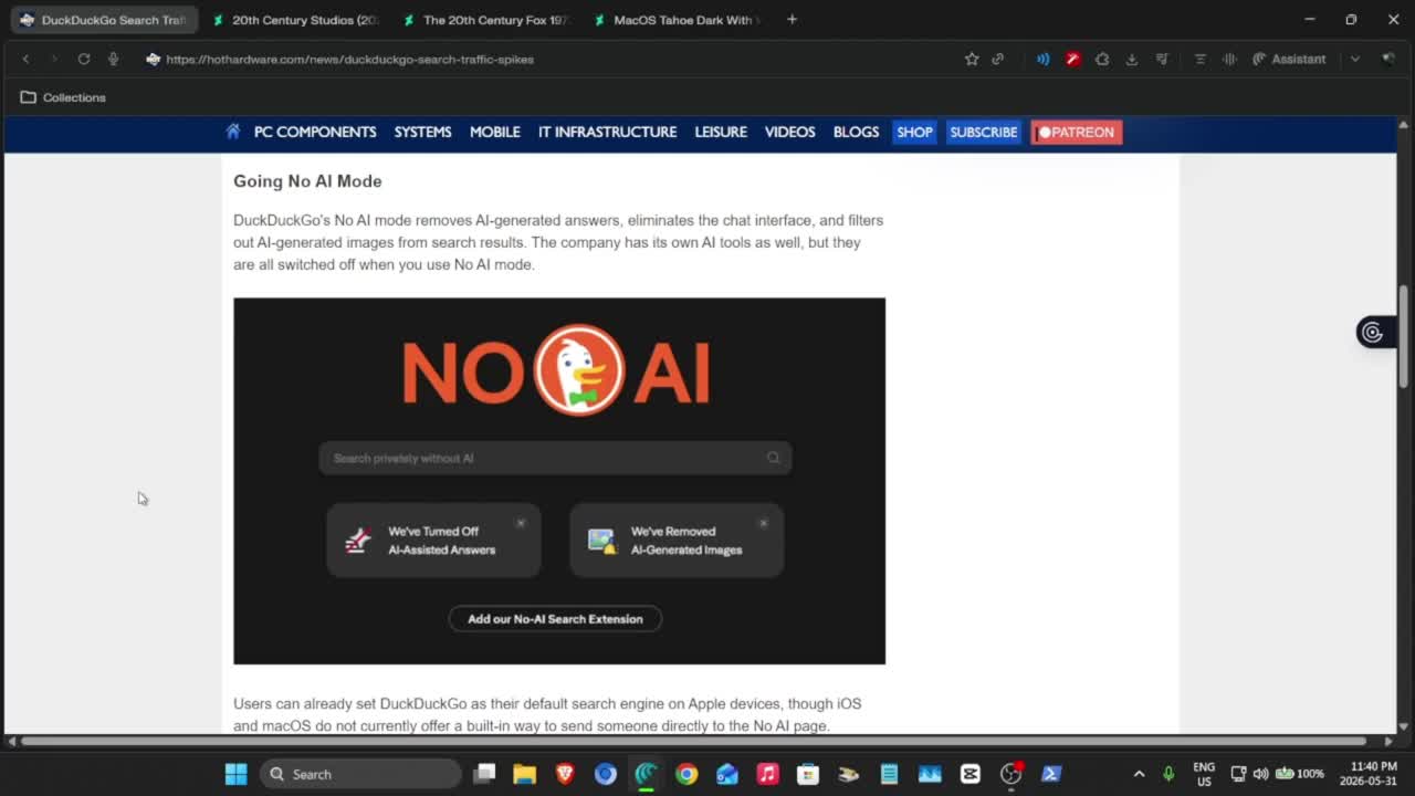 DuckDuckGo Search Traffic Spikes