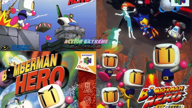 Action Extreme Gaming - Bomberman Hero (Nintendo 64) Part 1 Princess Millian & The Secret Data Disk
