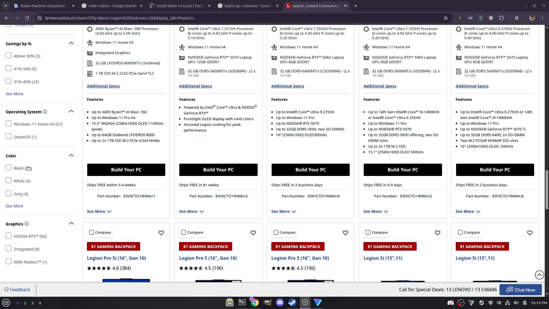 Legion Go S with SteamOS pre-installed on it