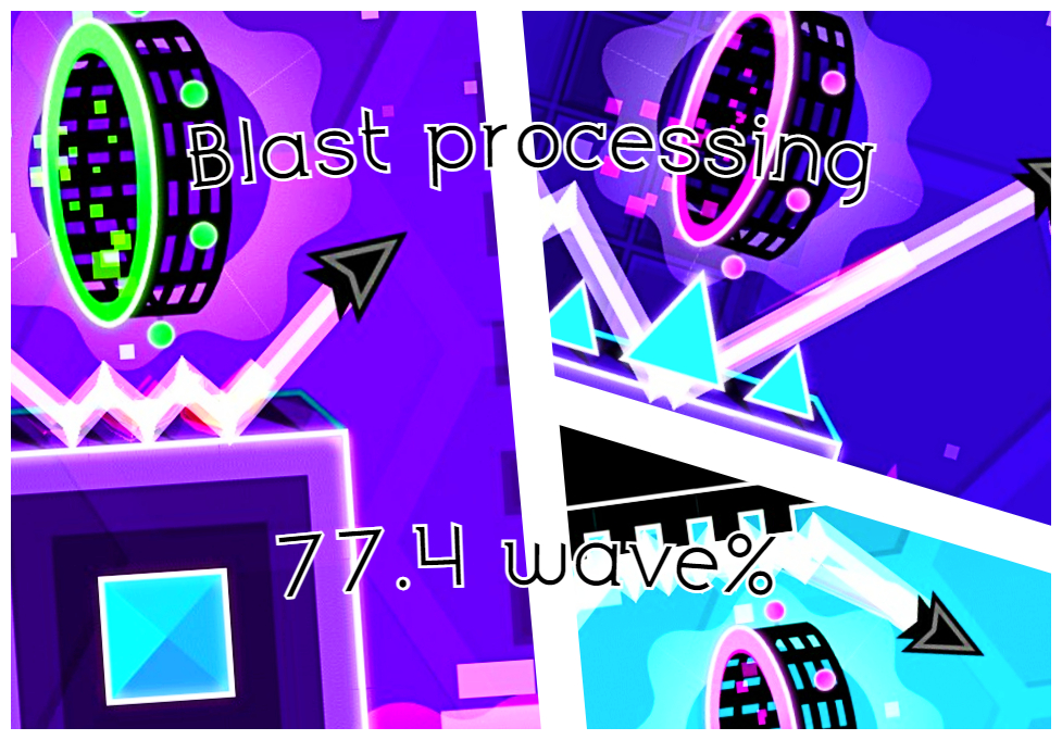 77.4% of blast processing is done in wave
