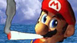 Mario Doing Illegal Narcotics in the Ocean