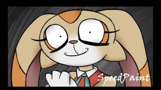 SpeedPaint - Cream the Rabbit in Tim Burton's Art Style