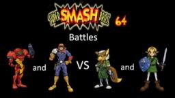 Super Smash Bros 64 Battles #71: Samus and Captain Falcon vs Fox and Link