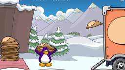 playing the games on club penguin.