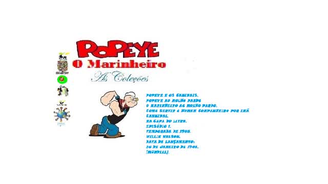POPEYE O MARINHEIRO _ O MARINHEIRO AO MOLHO PARDO AUDIO EM INGLÊS