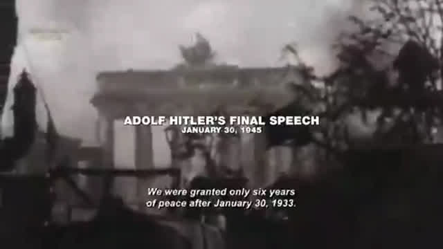 EDIT - The last speech of the Führer!