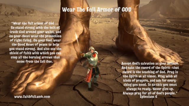 1 MINUTE FOR GOD. Wear the Full Armor of God.