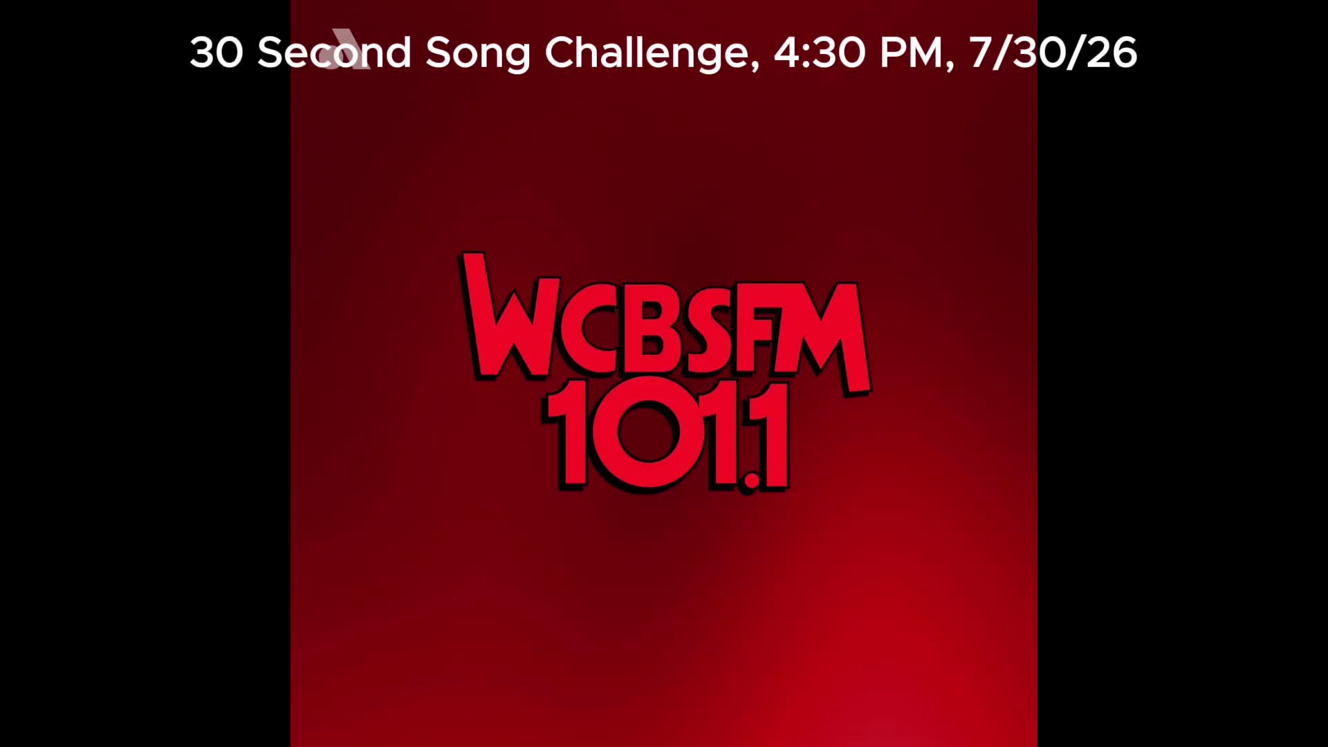 30 Second Song Challenge, 4:30 PM, 7/30/26