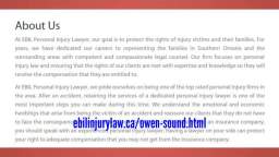 Accident Law Firm in Owen Sound ON - EBIL Personal Injury Lawyer (800) 261-1859