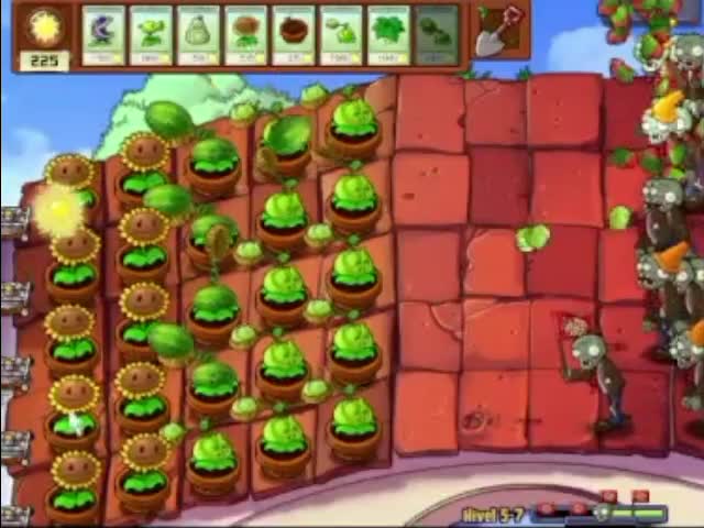 Plantas contra zombies - nivel 5-7 av 2
