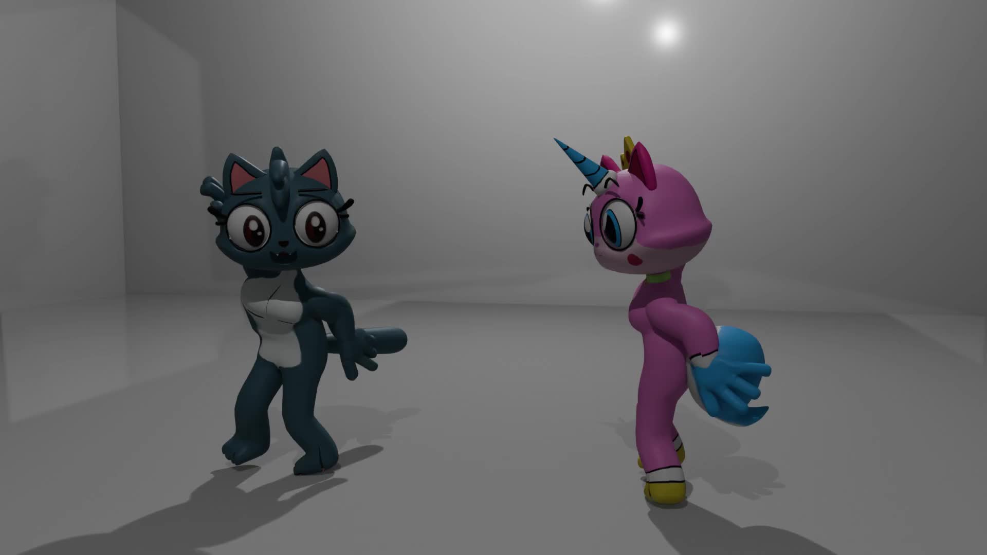 Clarabel Adoring and Unikitty Dancing Clarabel Adoring and Unikitty Dancing